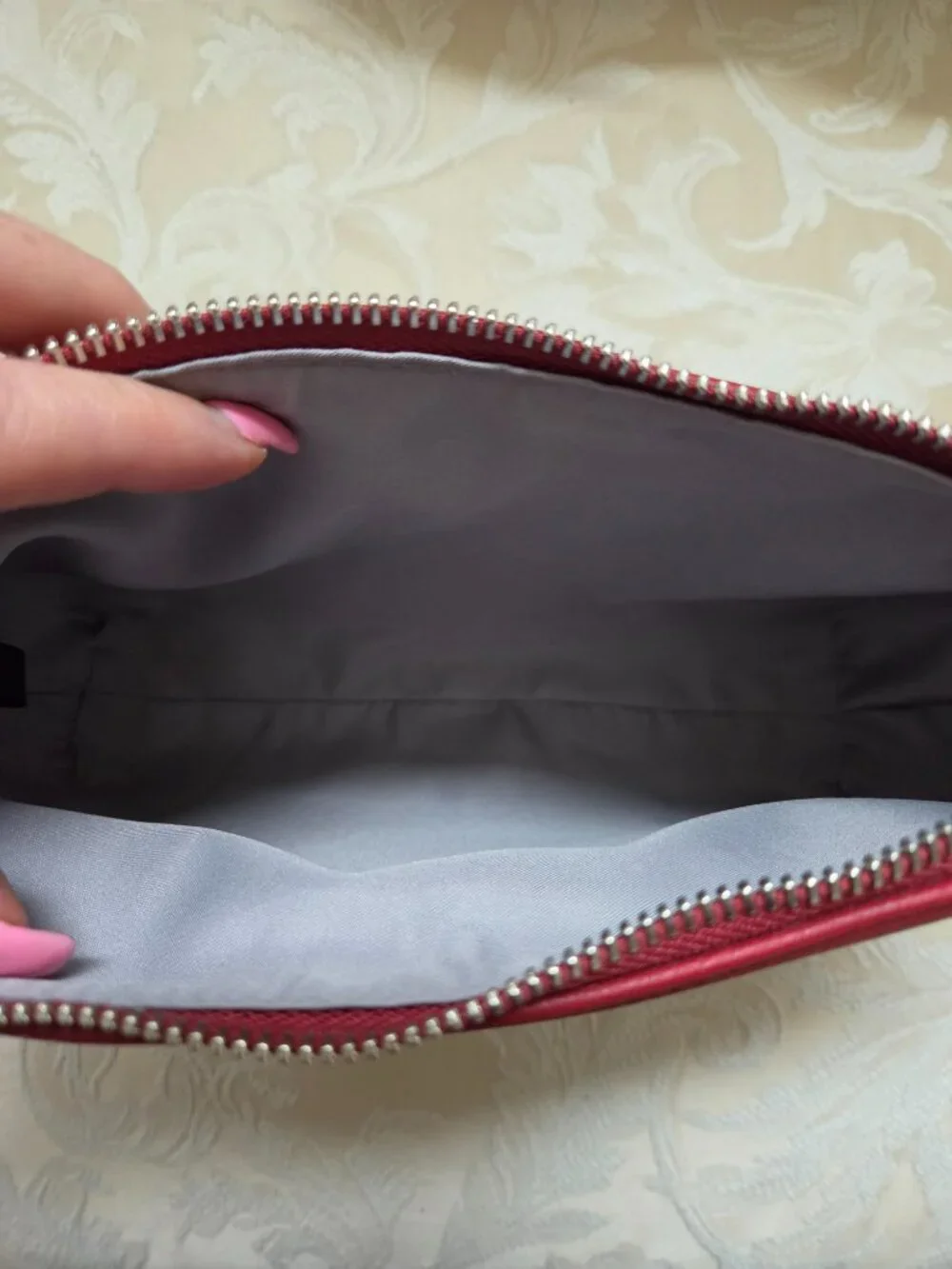 INC Burgundy Handbag with Silver Hardware NWT